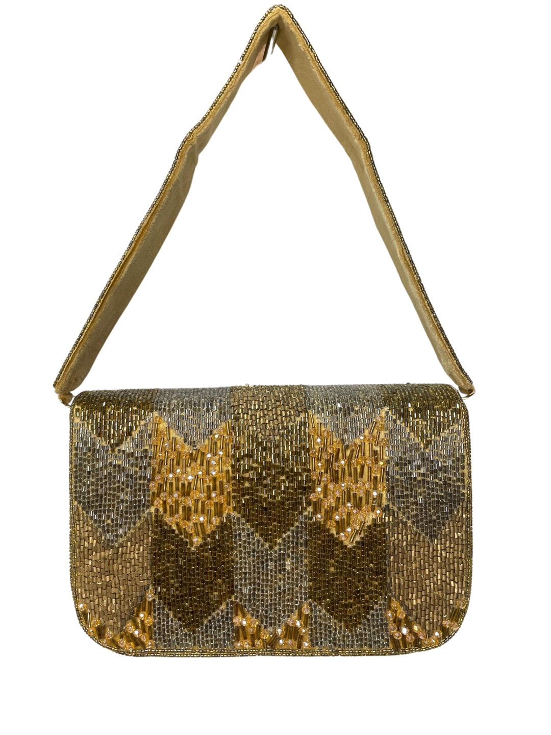 PAKIZA FLOWER THREE FOLD EMBROIDERD SUEDE