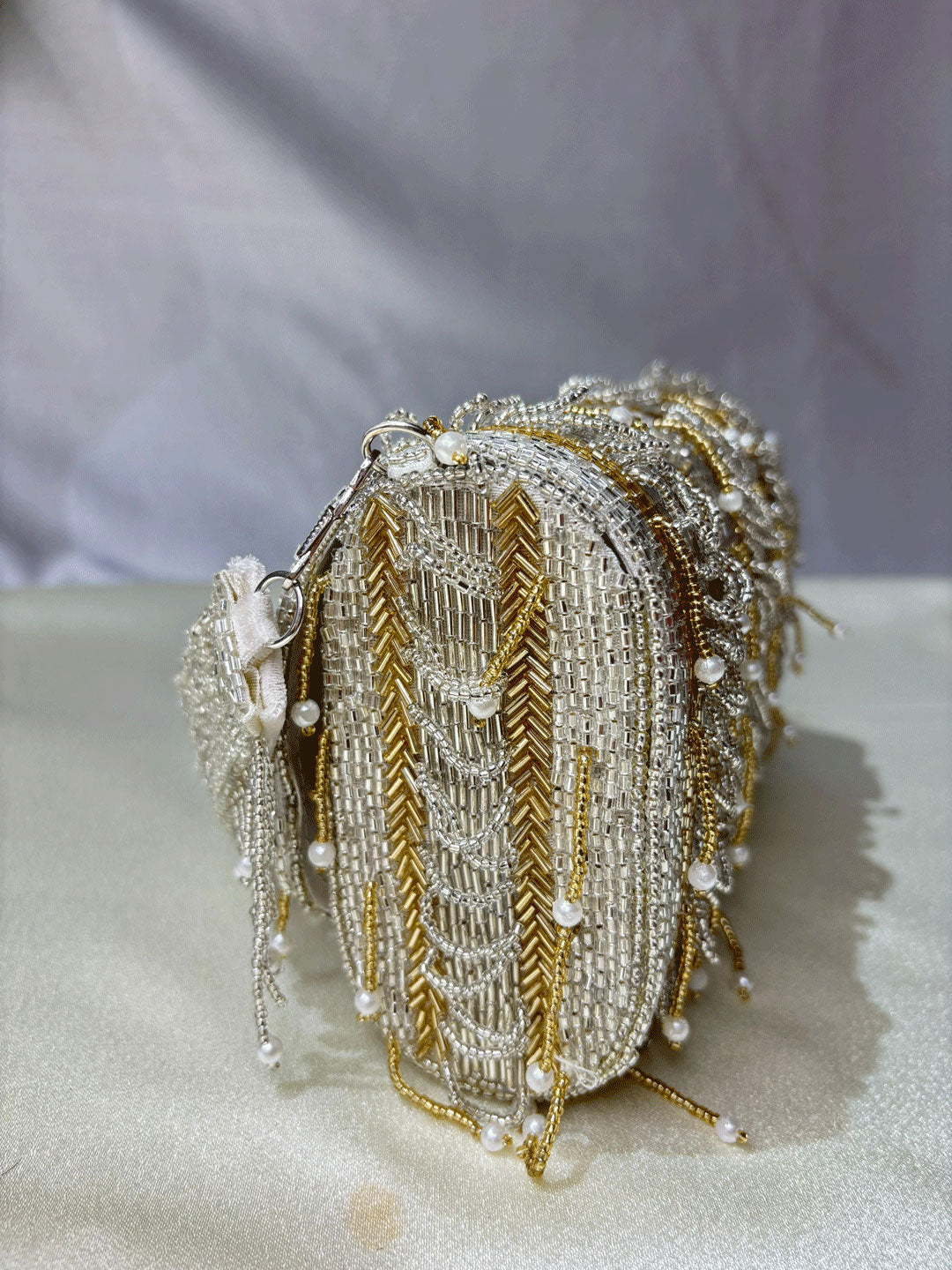 IDALIA nalki silver gold mix flap