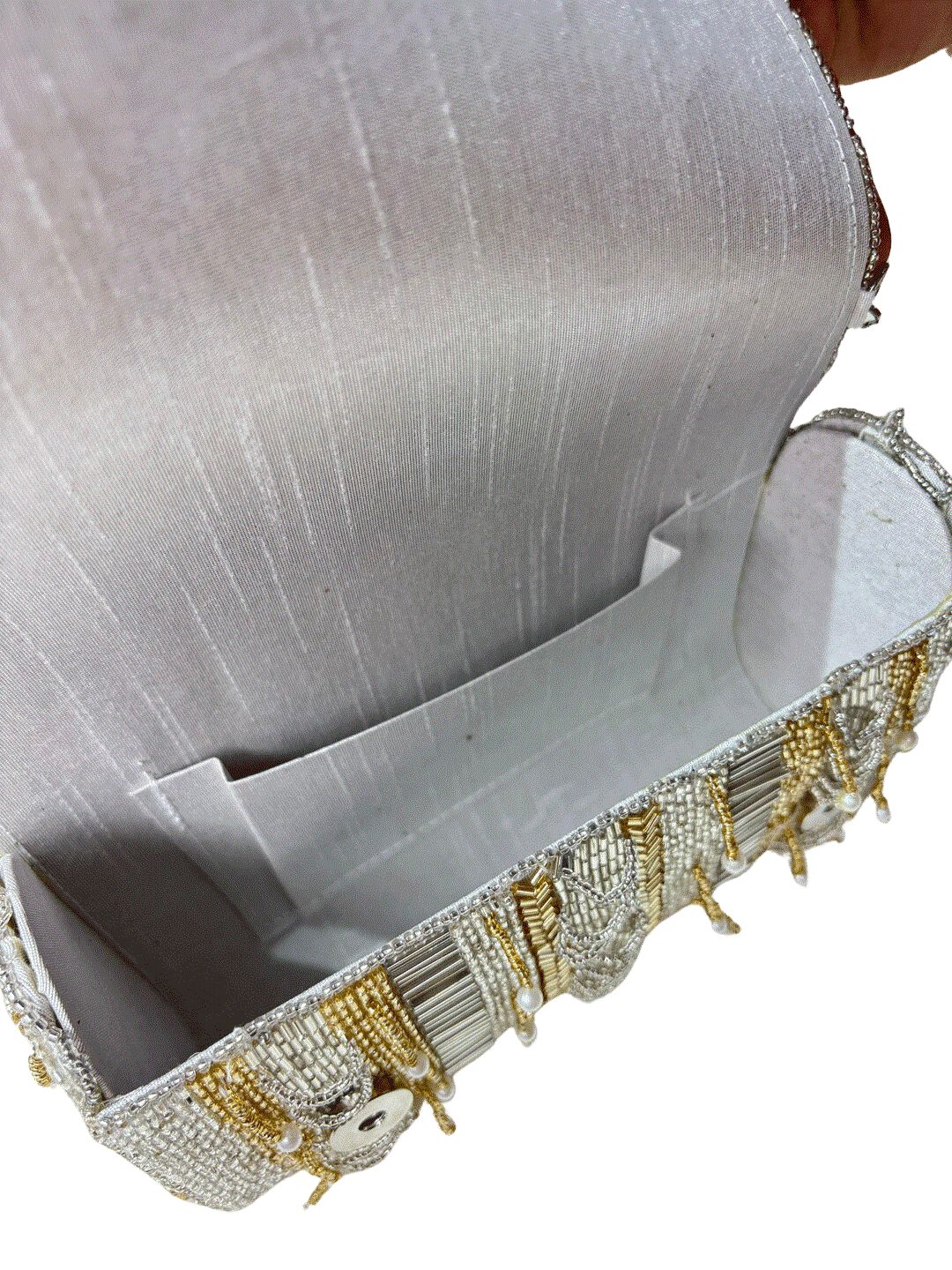 IDALIA nalki silver gold mix flap