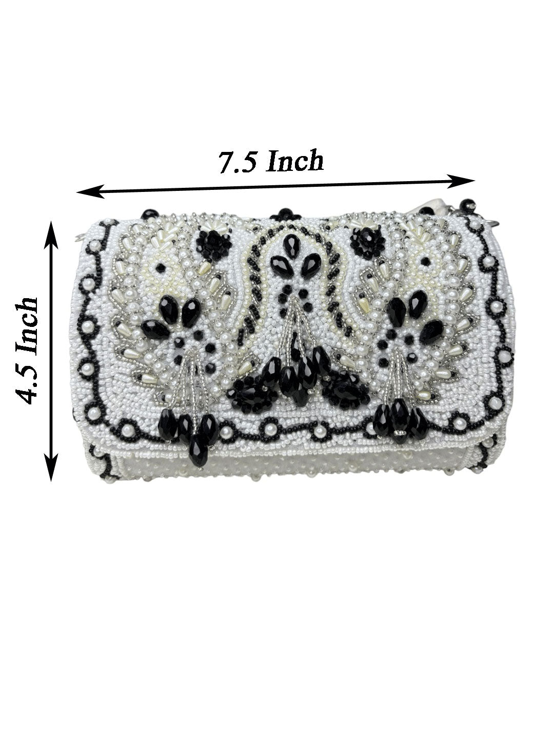 KIMRA CELEBRITY EDITION KERI BEAD FLAP BLACK