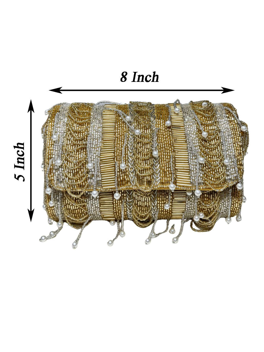 IDALIA nalki gold silver mix flap