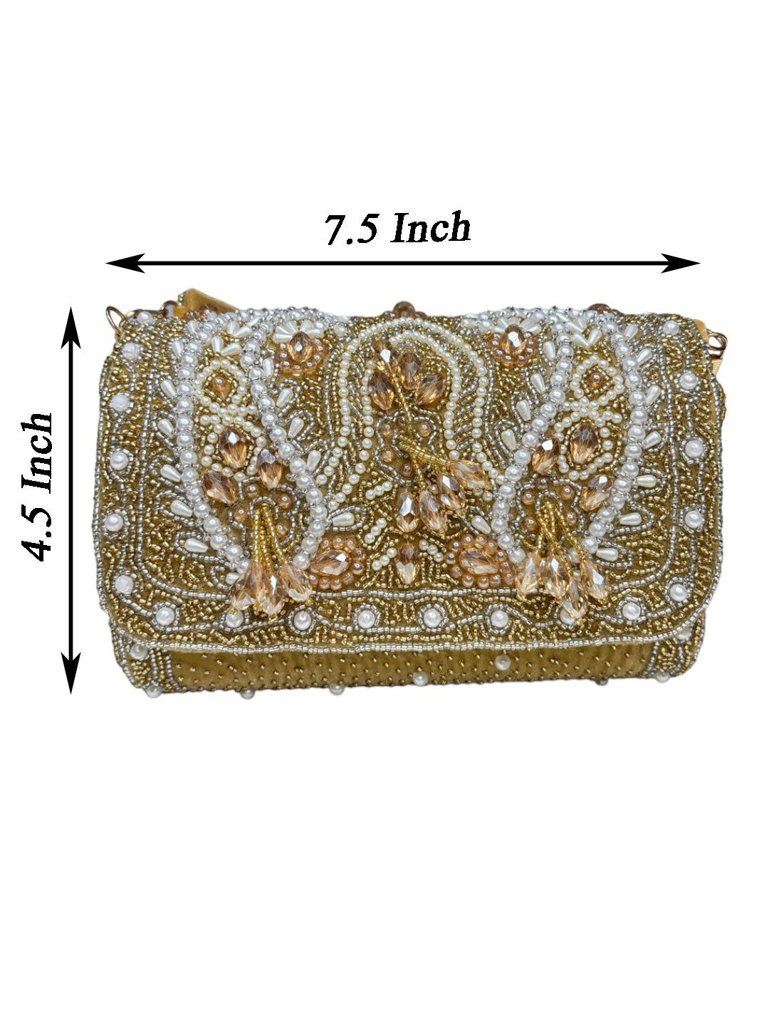 KIMRA CELEBRITY EDITION KERI BEAD FLAP BLACK