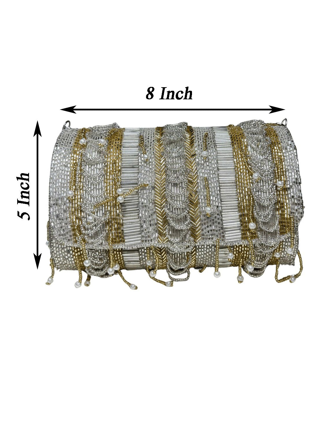 IDALIA nalki silver gold mix flap