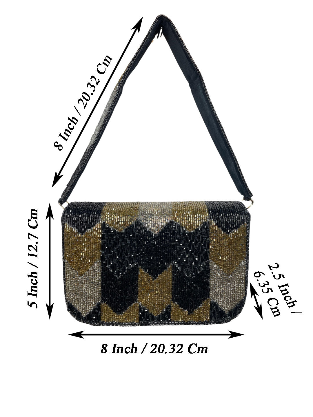 PAKIZA FLOWER THREE FOLD EMBROIDERD SUEDE
