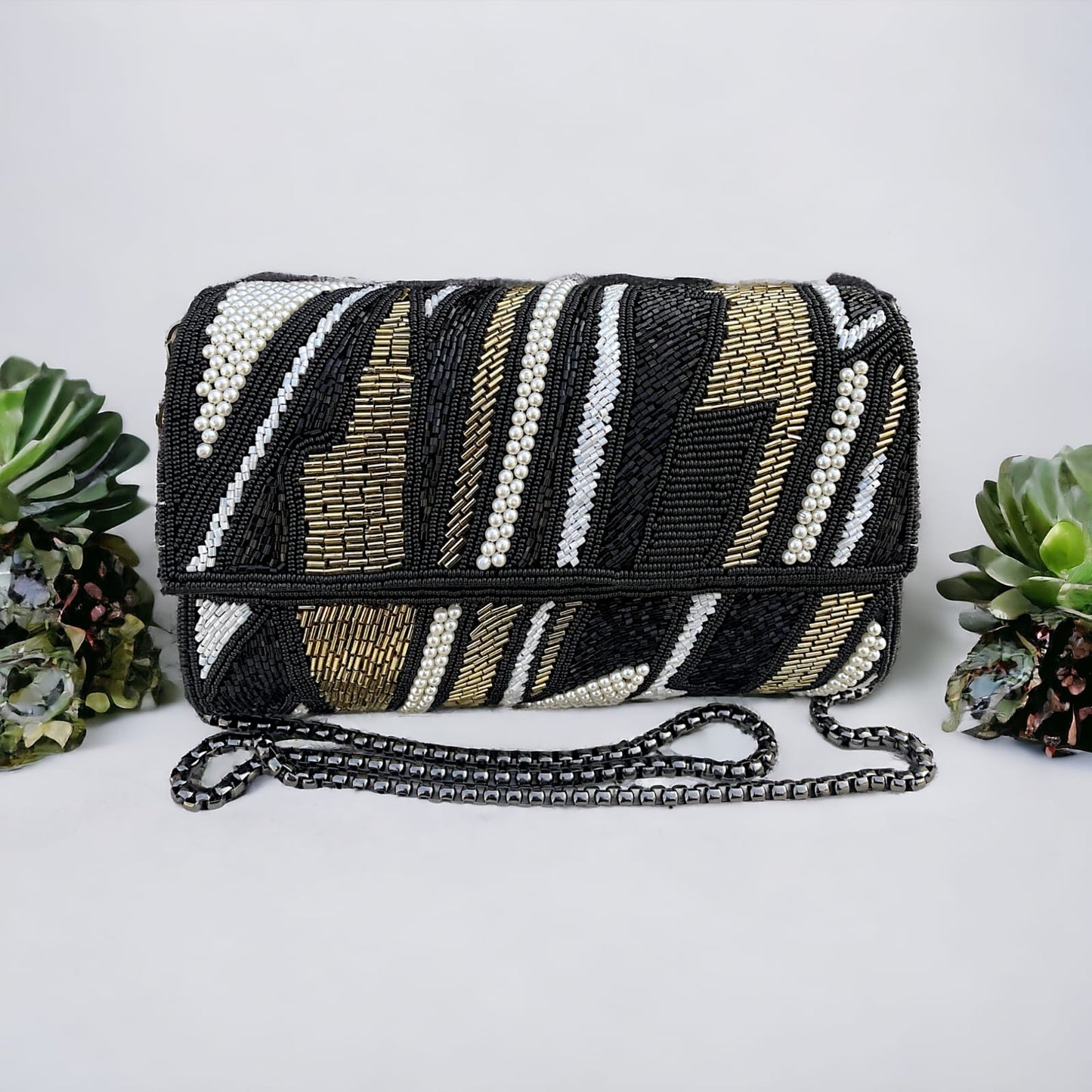 ZIANA CUTDANA PINK flap clutch