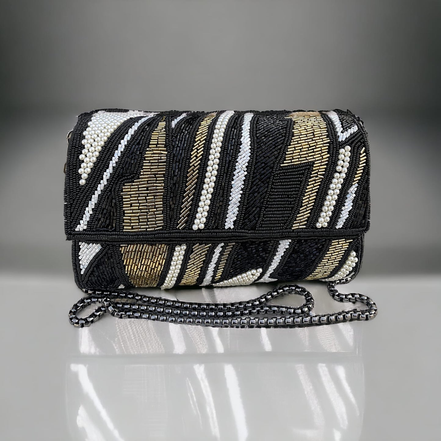 ZIANA CUTDANA PINK flap clutch