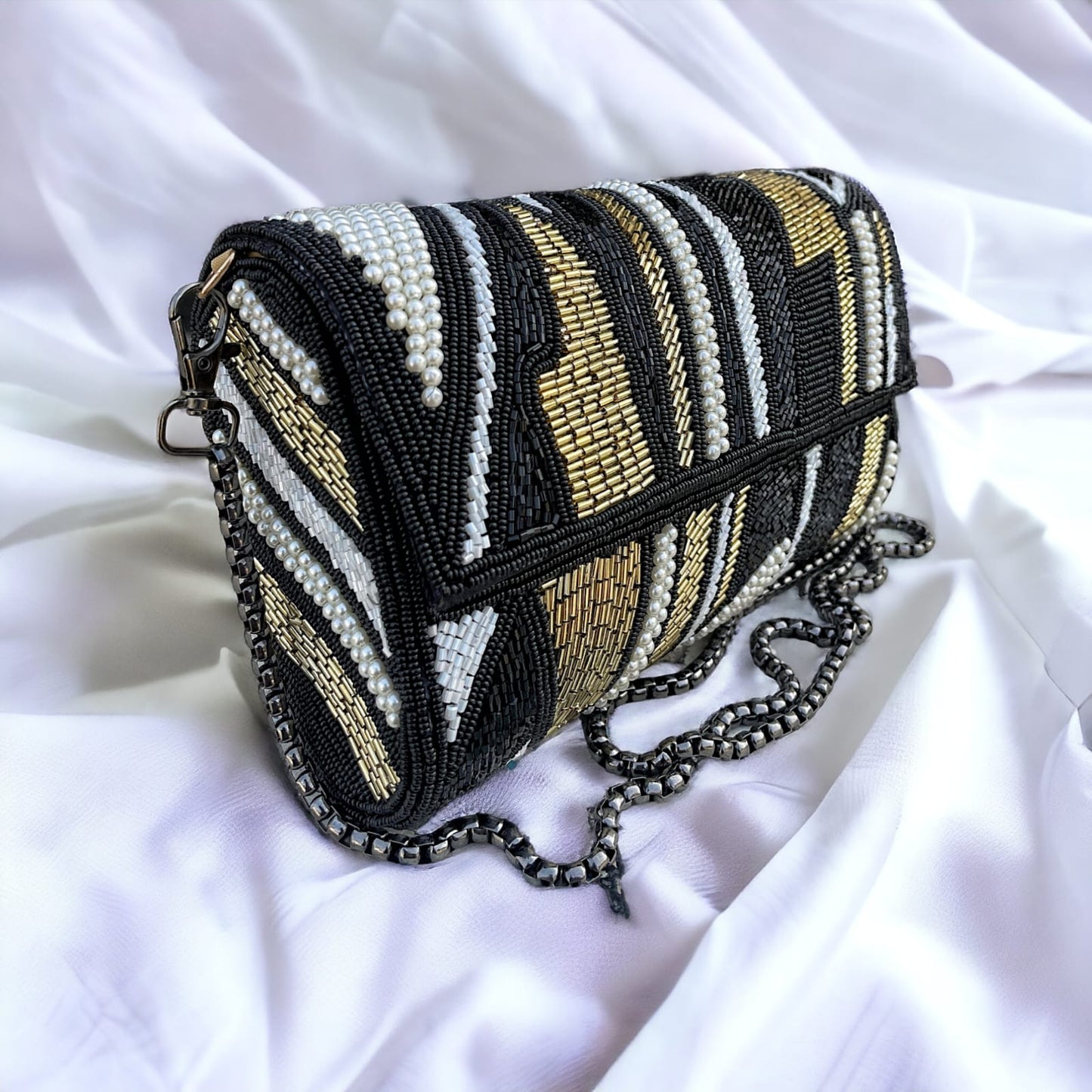 ZIANA CUTDANA PINK flap clutch