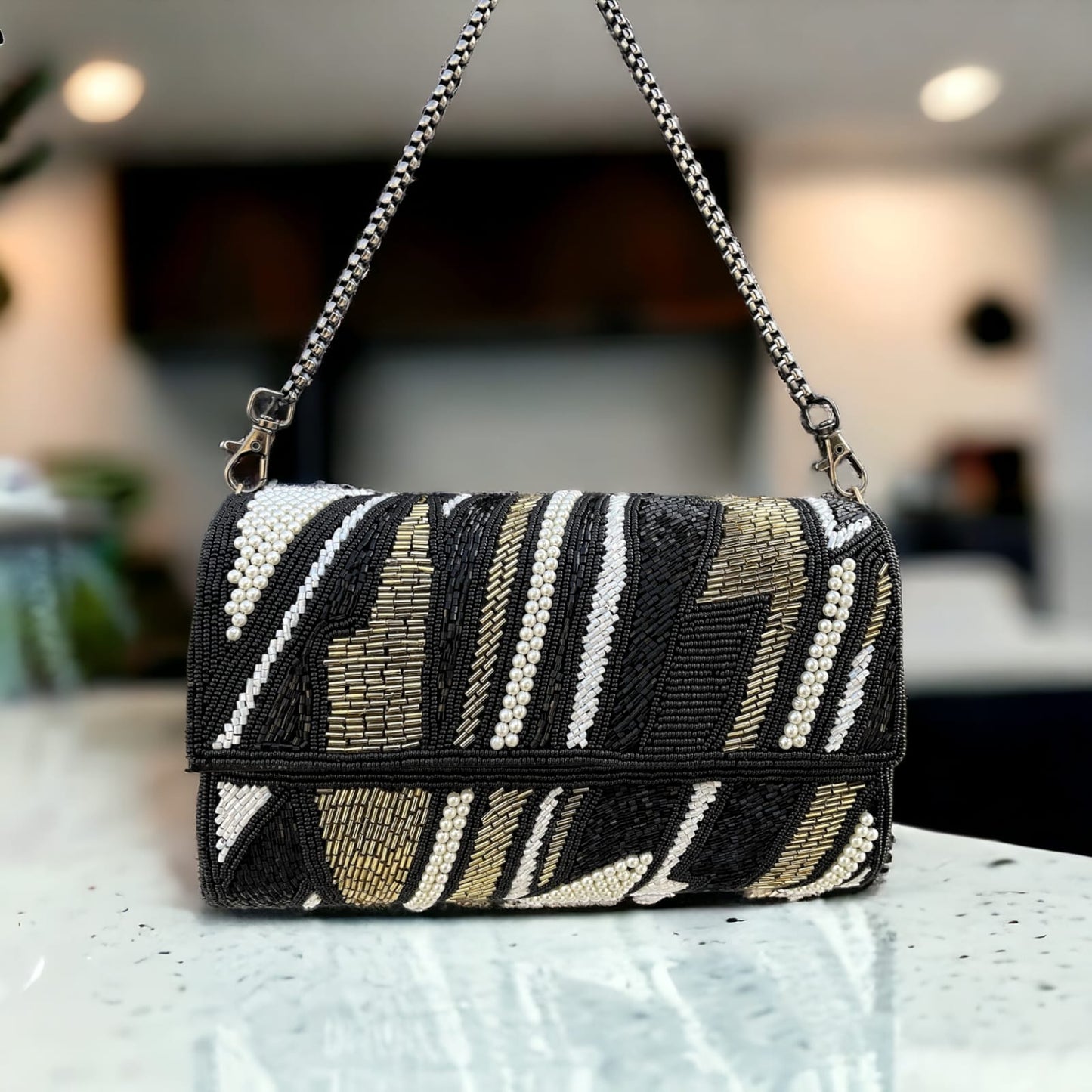 ZIANA CUTDANA PINK flap clutch