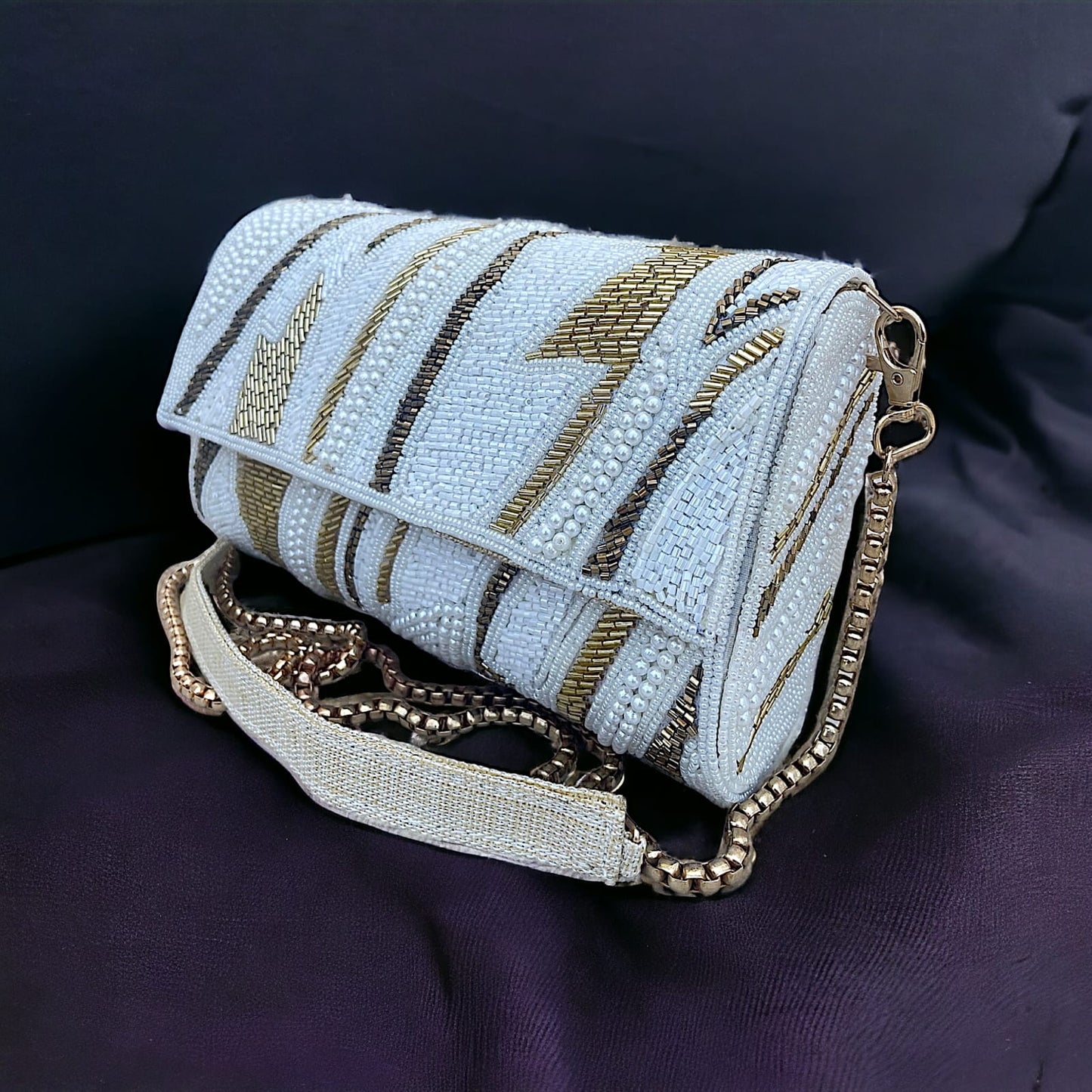 ZIANA CUTDANA PINK flap clutch