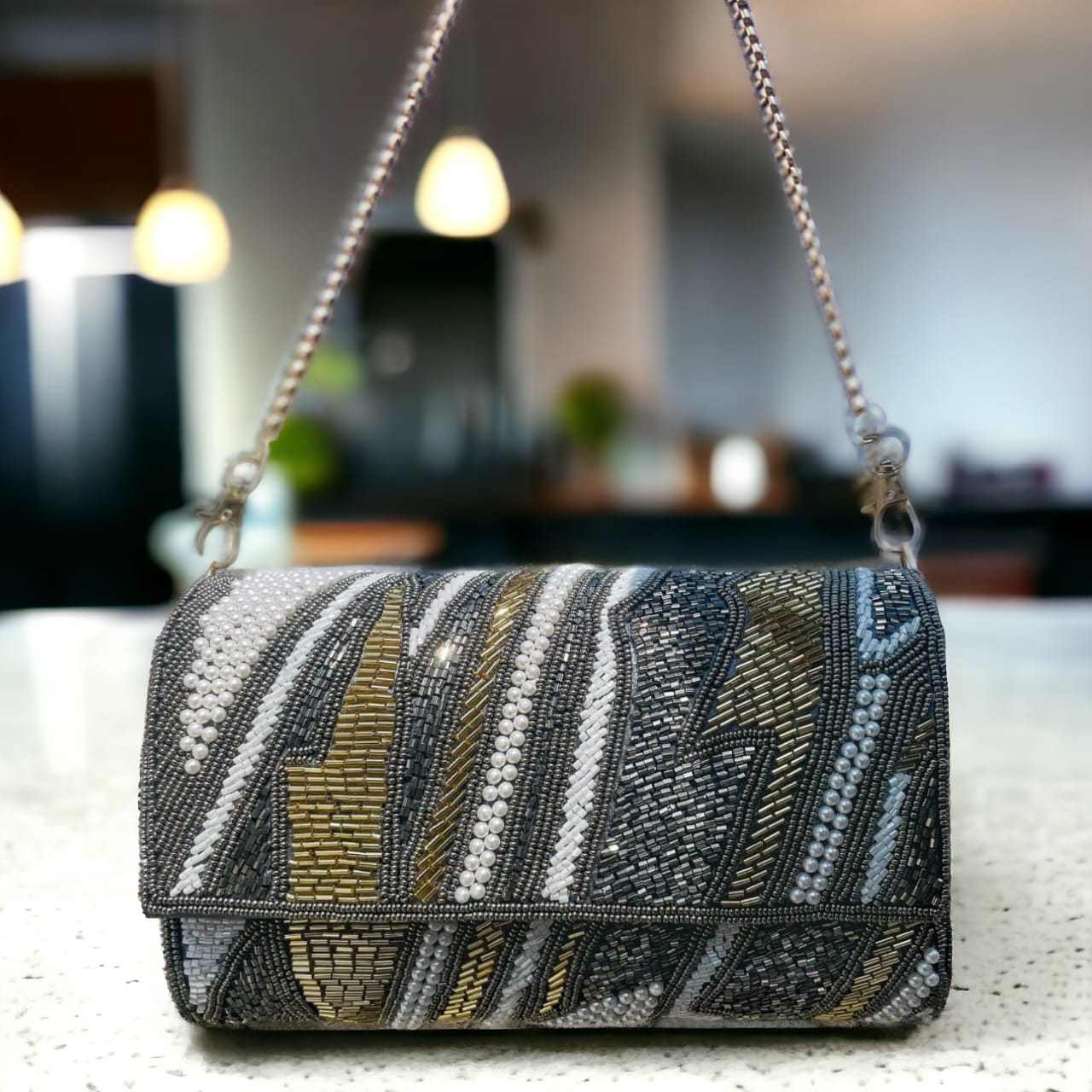 ZIANA CUTDANA PINK flap clutch
