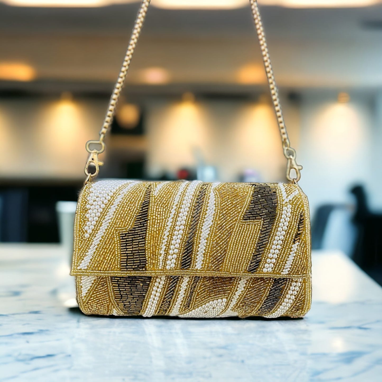 ZIANA CUTDANA PINK flap clutch