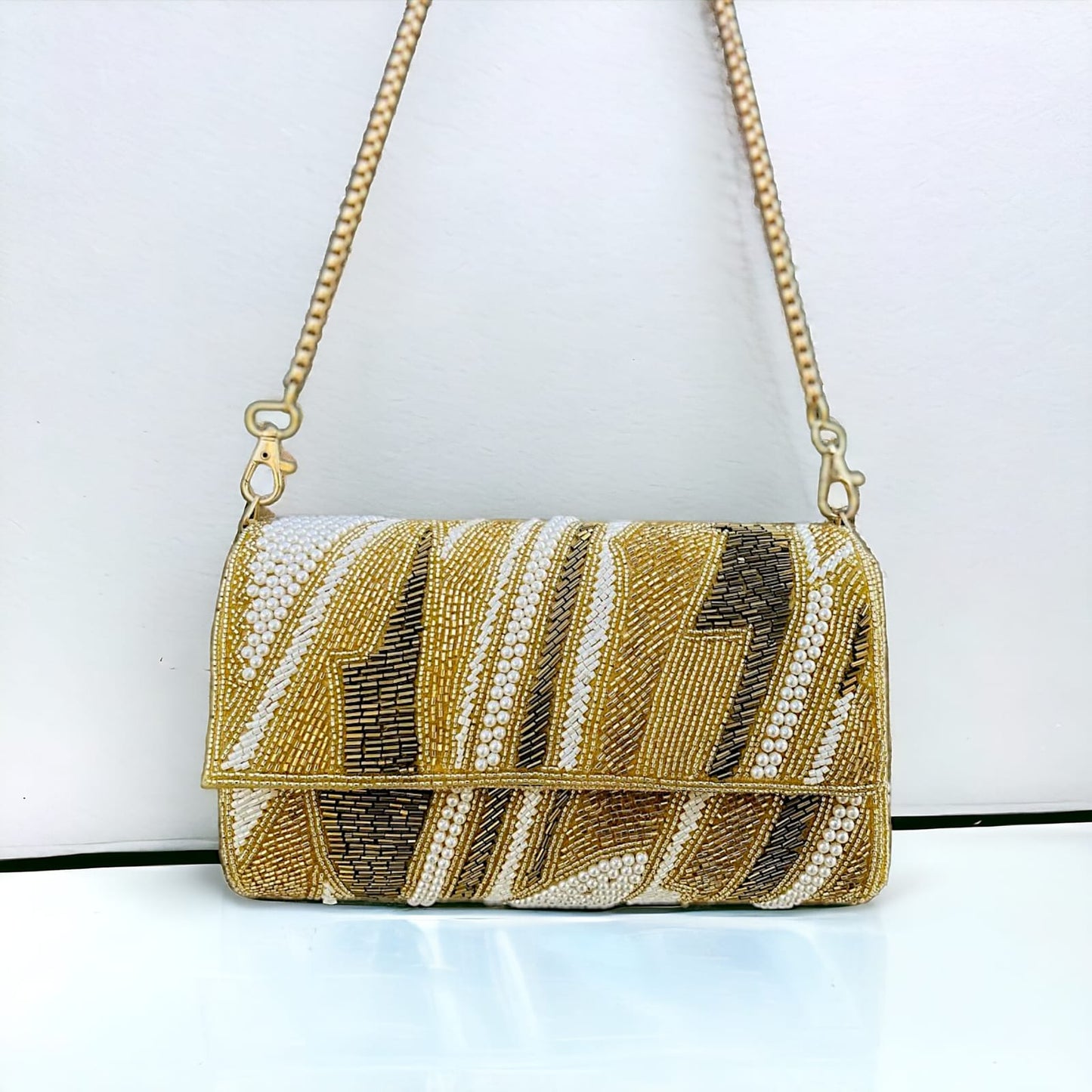 ZIANA CUTDANA PINK flap clutch