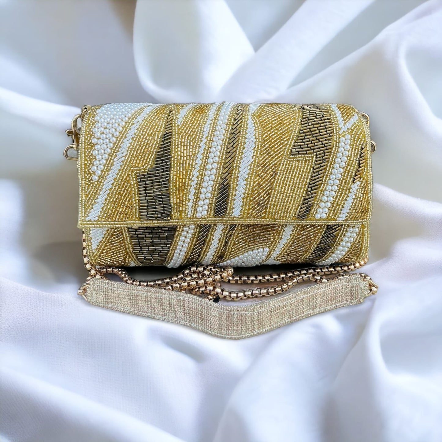 ZIANA CUTDANA PINK flap clutch