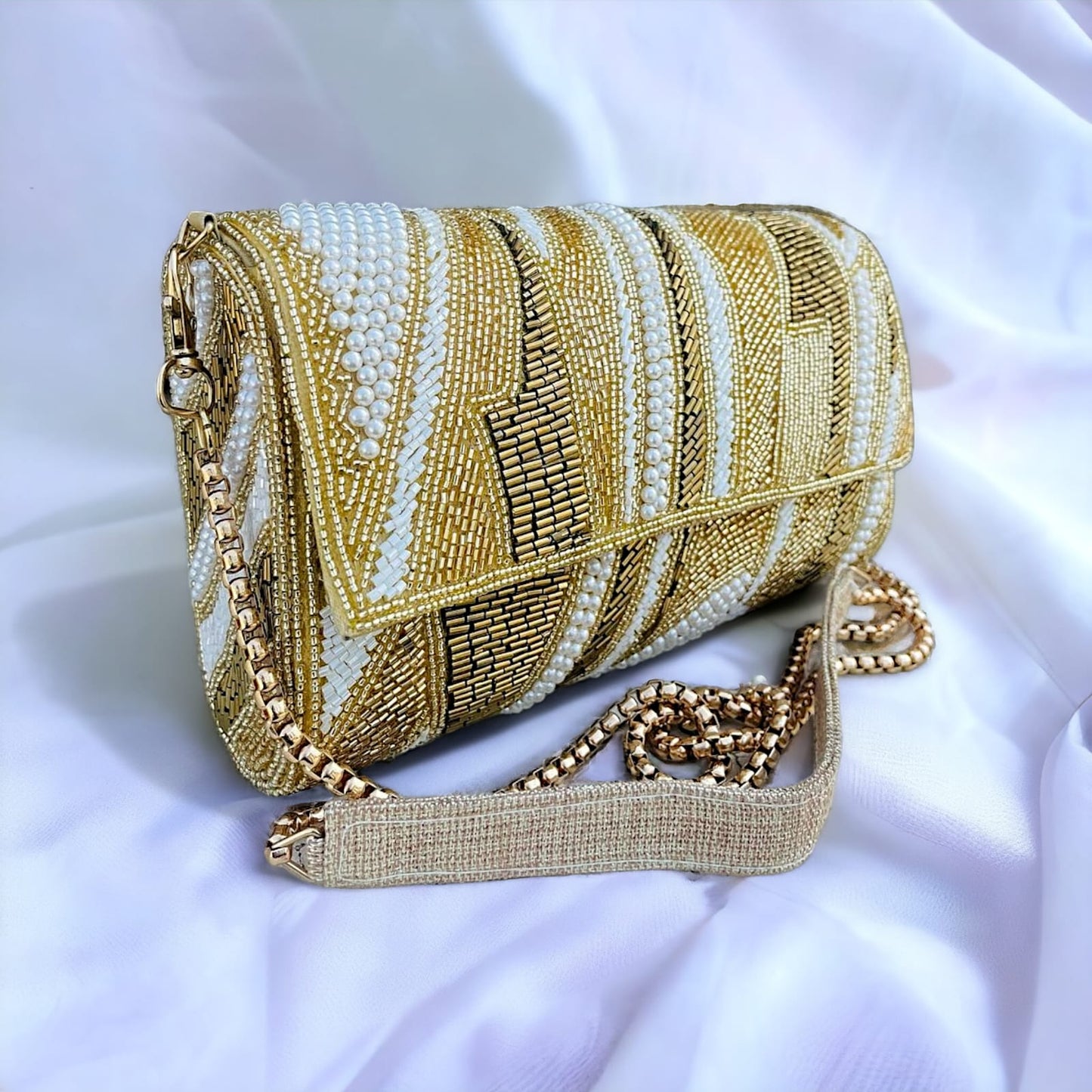 ZIANA CUTDANA PINK flap clutch