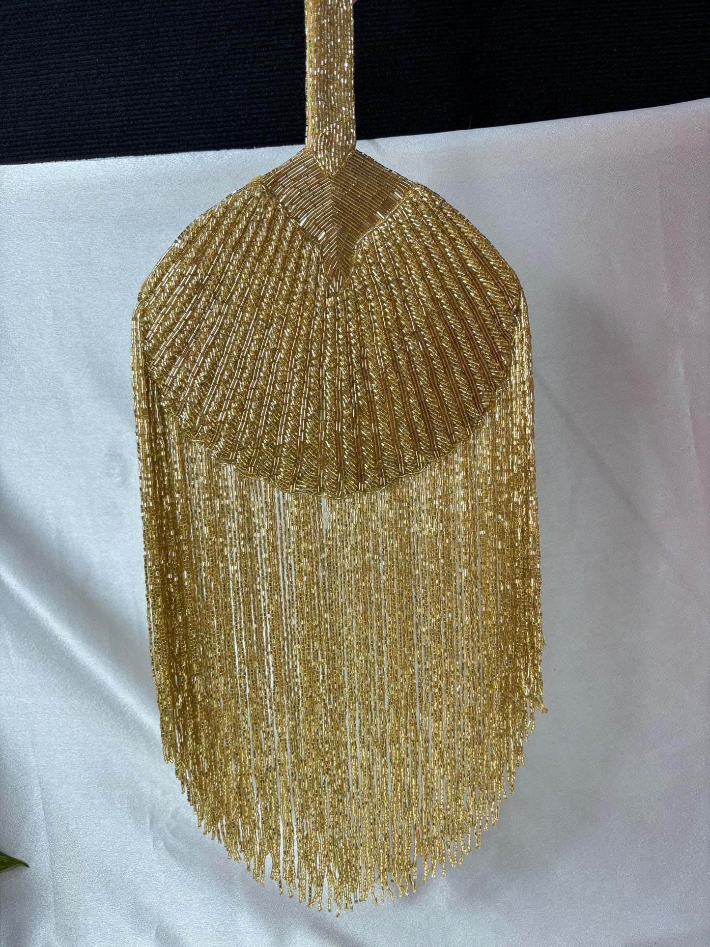 Designer gold pankha clutch