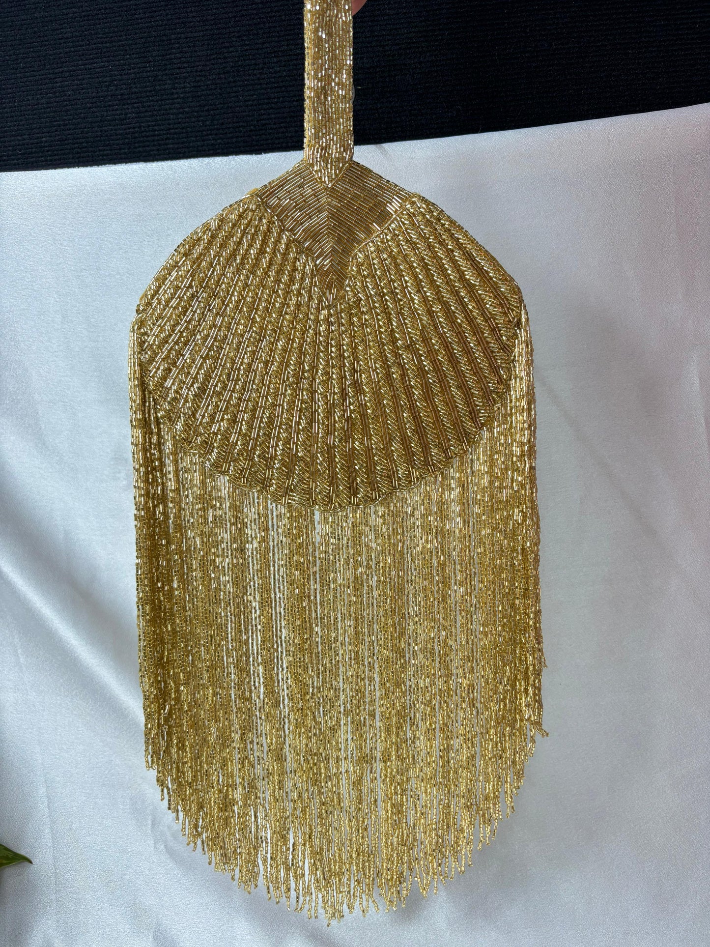 Designer gold pankha clutch