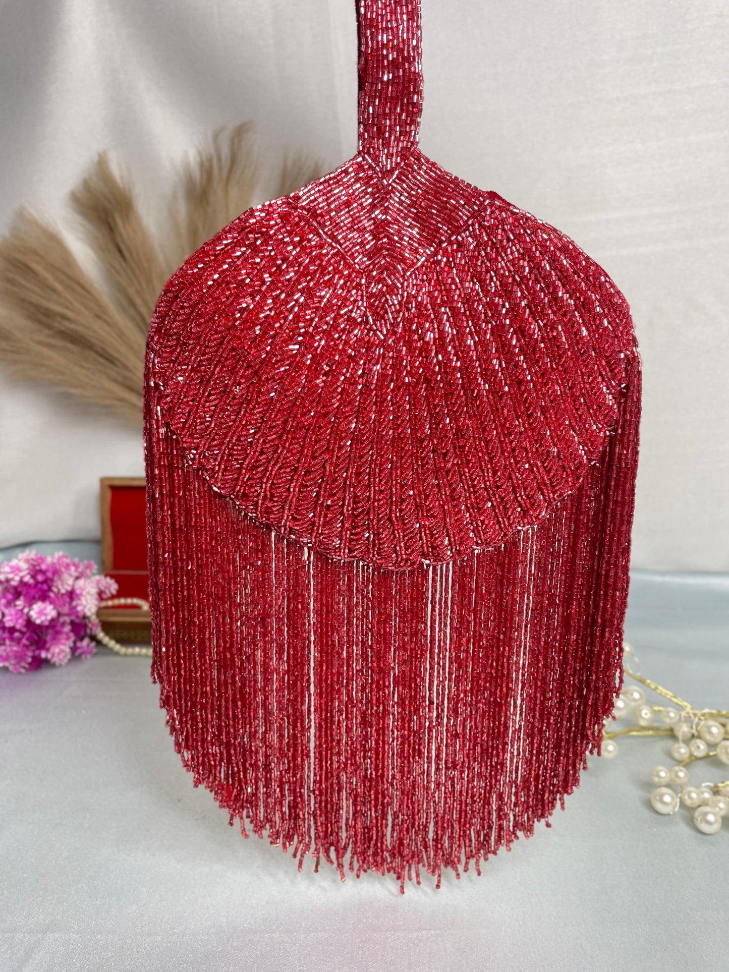 Designer gold pankha clutch