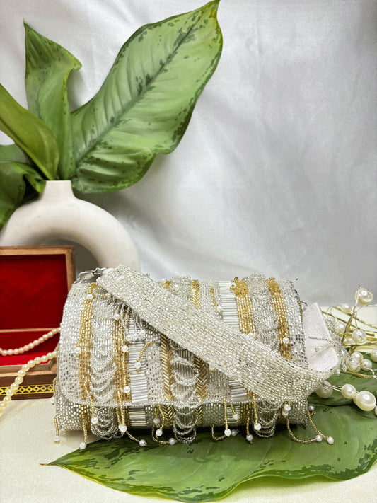 IDALIA nalki silver gold mix flap