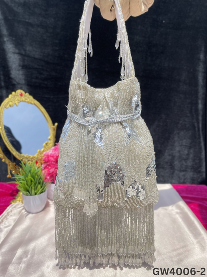 Ella cutdana sequence work potli gold