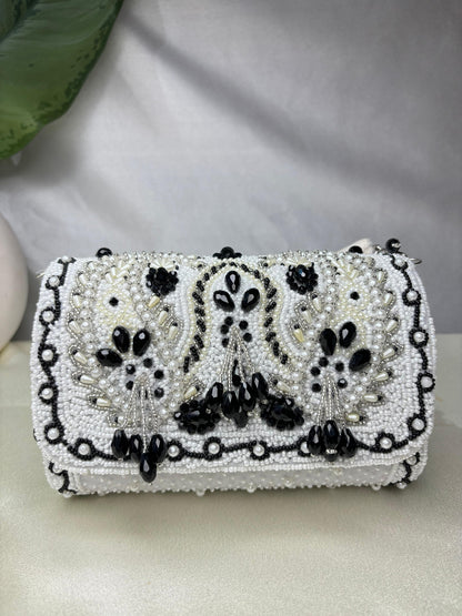 KIMRA CELEBRITY EDITION KERI BEAD FLAP BLACK