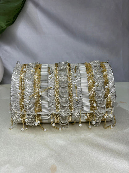 IDALIA nalki silver gold mix flap