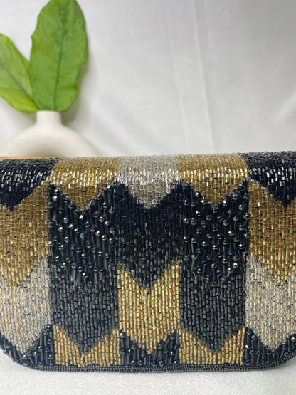 PAKIZA FLOWER THREE FOLD EMBROIDERD SUEDE