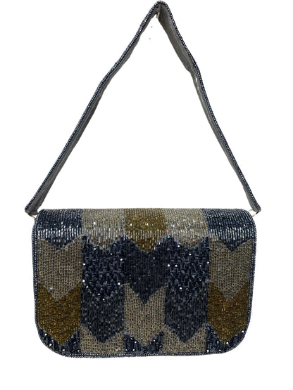 PAKIZA FLOWER THREE FOLD EMBROIDERD SUEDE