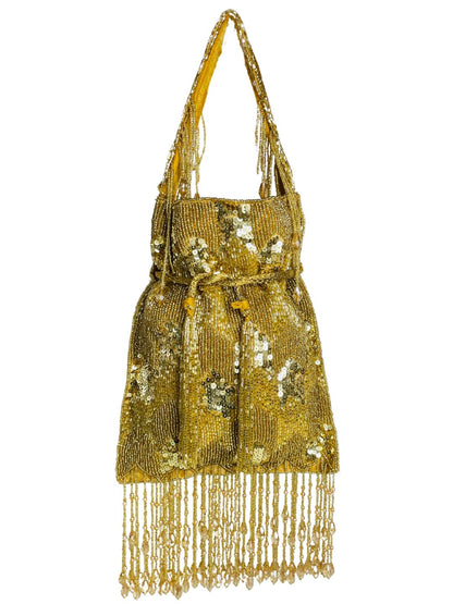 Ella cutdana sequence work potli gold