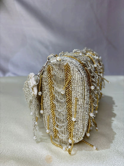 IDALIA nalki silver gold mix flap