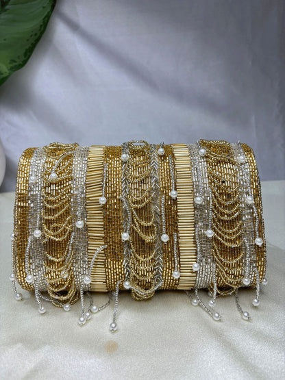 IDALIA nalki gold silver mix flap