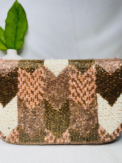PAKIZA FLOWER THREE FOLD EMBROIDERD SUEDE