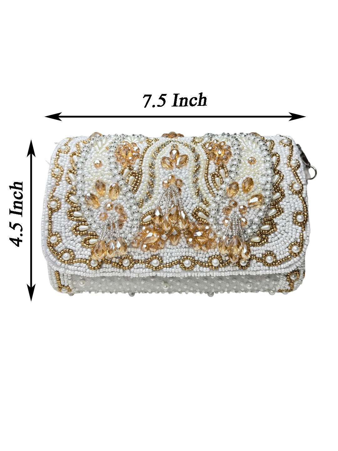 KIMRA CELEBRITY EDITION KERI BEAD FLAP BLACK