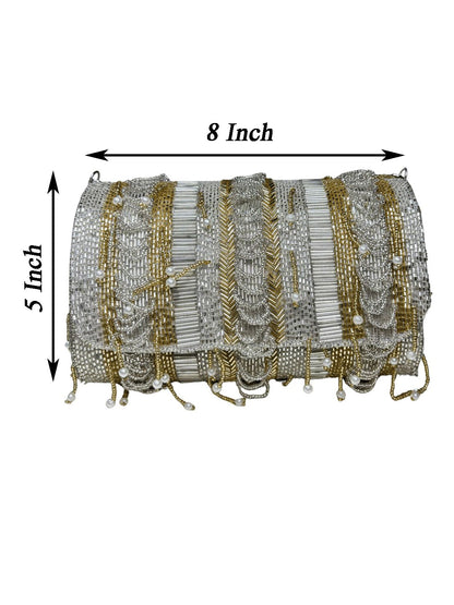 IDALIA nalki silver gold mix flap