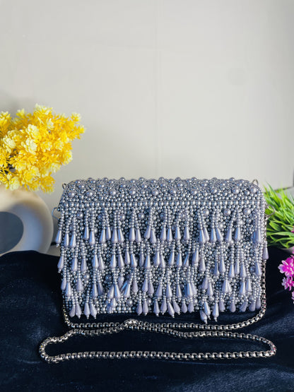 Pearl  flap party clutch