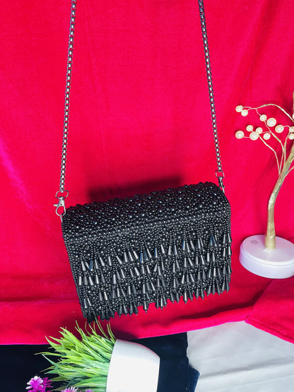 Pearl  flap party clutch