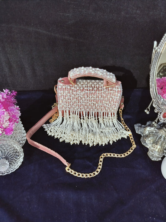 mehar celebrity edition mauve crystal clutch