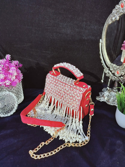 mehar celebrity edition mauve crystal clutch