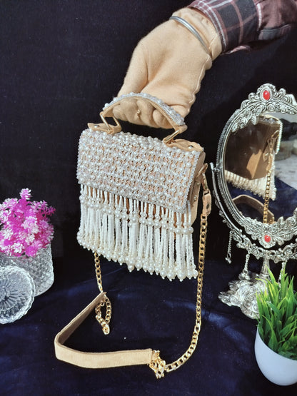 mehar celebrity edition mauve crystal clutch
