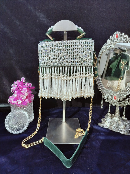 mehar celebrity edition mauve crystal clutch
