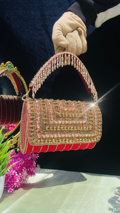 A crystal flap clutch