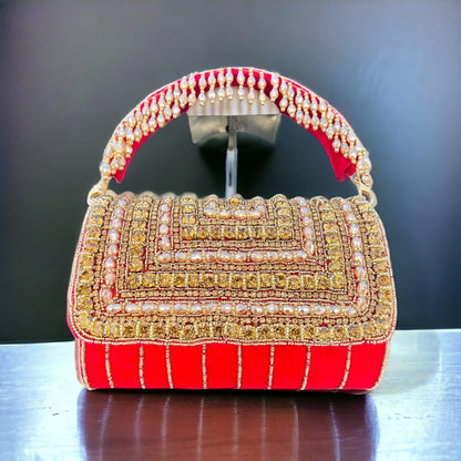A crystal flap clutch