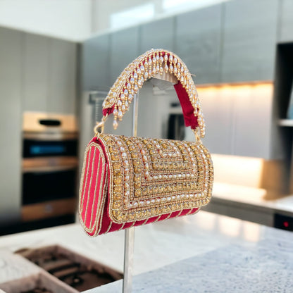A crystal flap clutch