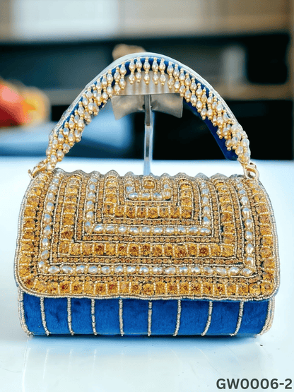 A crystal flap clutch
