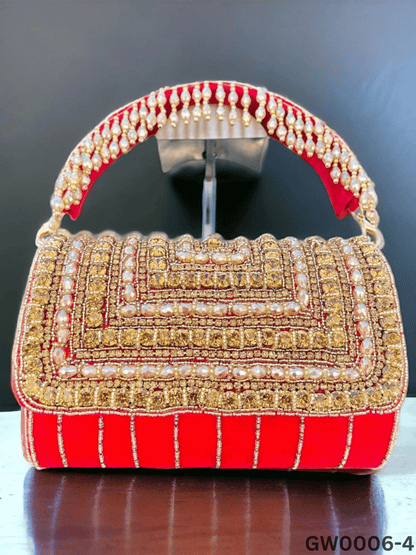 A crystal flap clutch
