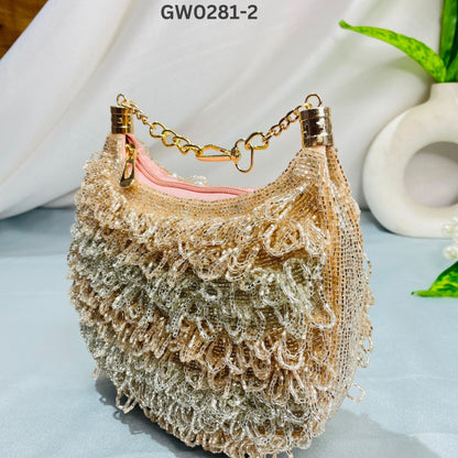 Nalki Work Multicolor Clutch – Dazzle with Every Detail