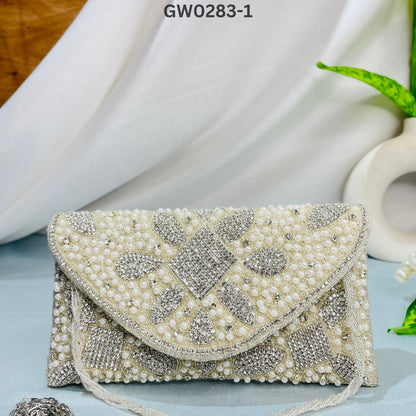 Nalki Work Multicolor Clutch – Dazzle with Every Detail