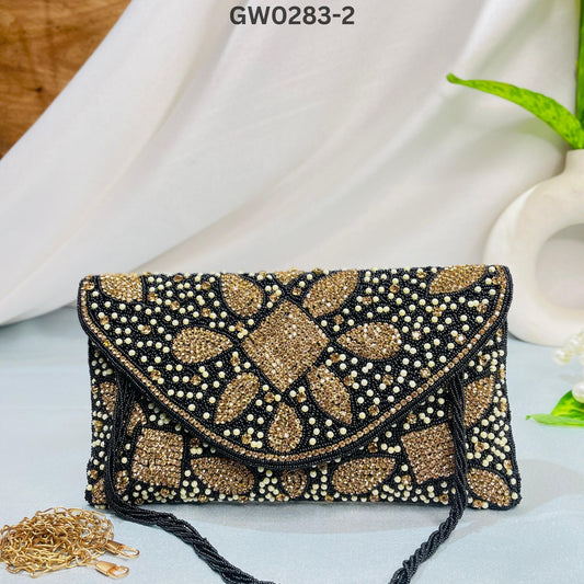 Nalki Work Multicolor Clutch – Dazzle with Every Detail