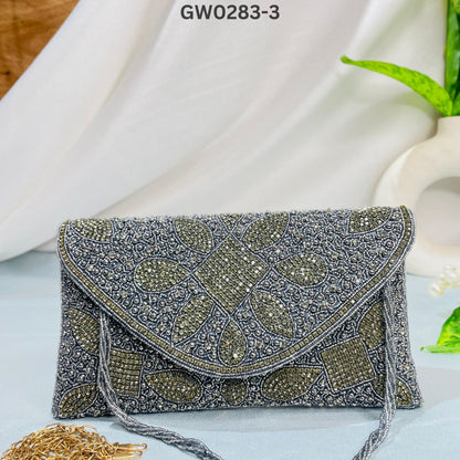 Nalki Work Multicolor Clutch – Dazzle with Every Detail