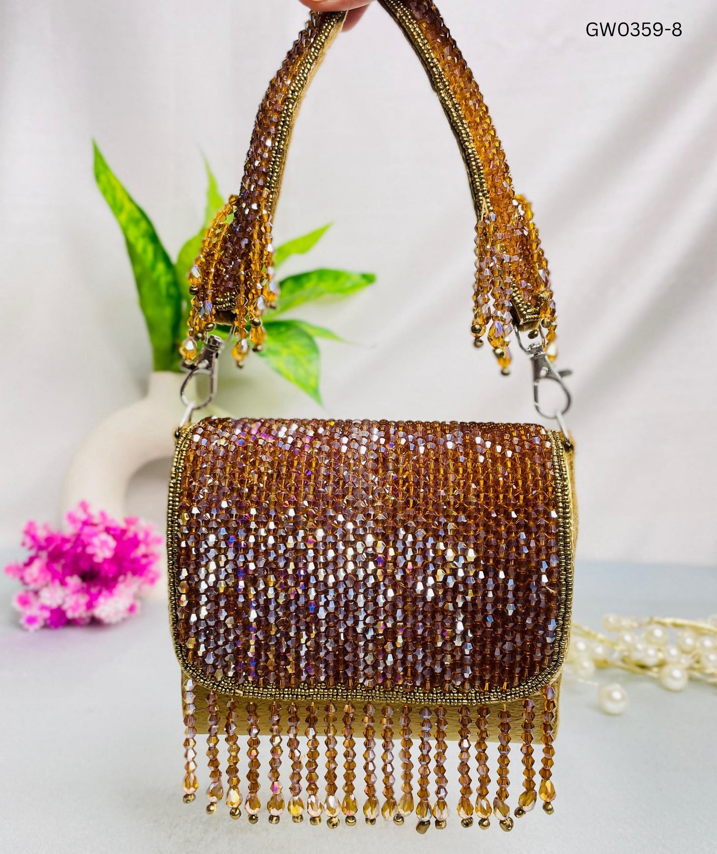 Crystal Bead Clutch – Trendy Crafts