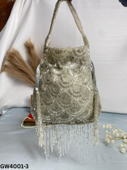 Olivia golden nalki work potli gold